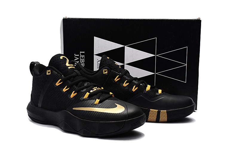 Nike Ambassador IX Basketball Black Gold Shoes