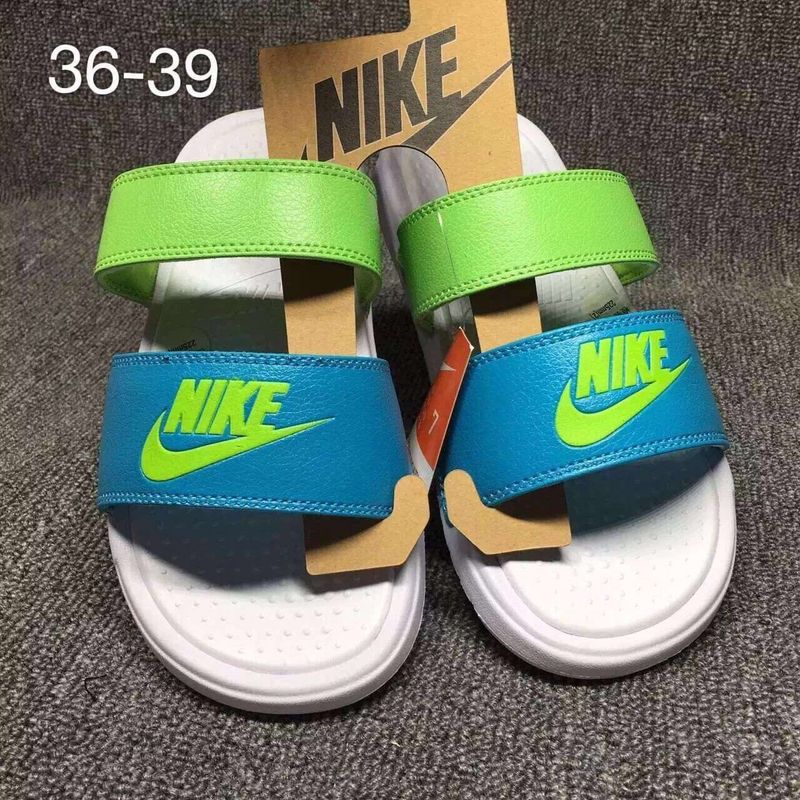 Nike Benassi Green Blue White Sandal