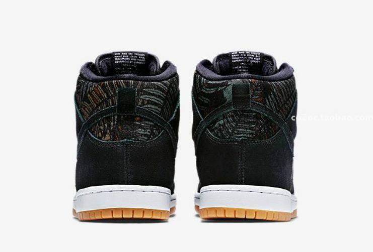 Nike Dunk High Pro SB 305050 025 Black White Yellow Shoes