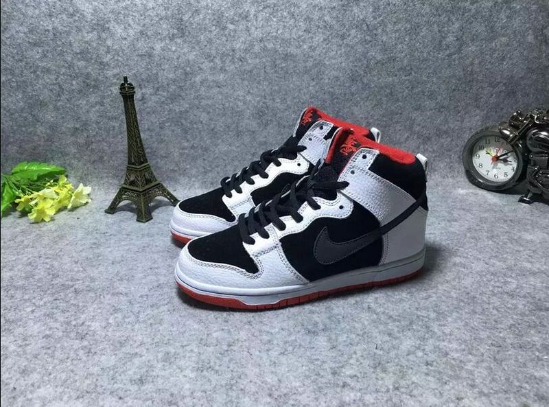 Nike Dunk SB High White Black Red Shoes