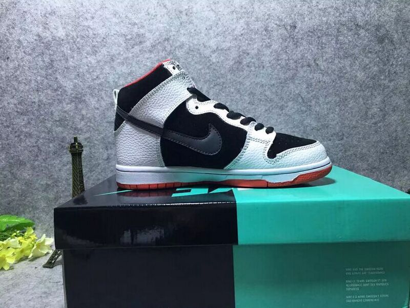 Nike Dunk SB High White Black Red Shoes