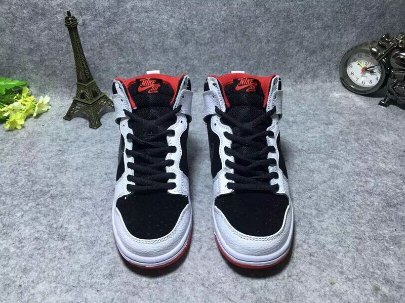 Nike Dunk SB High White Black Red Shoes