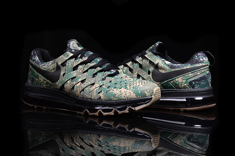 Nike Fingertrap Air Max Army Green Black Shoes