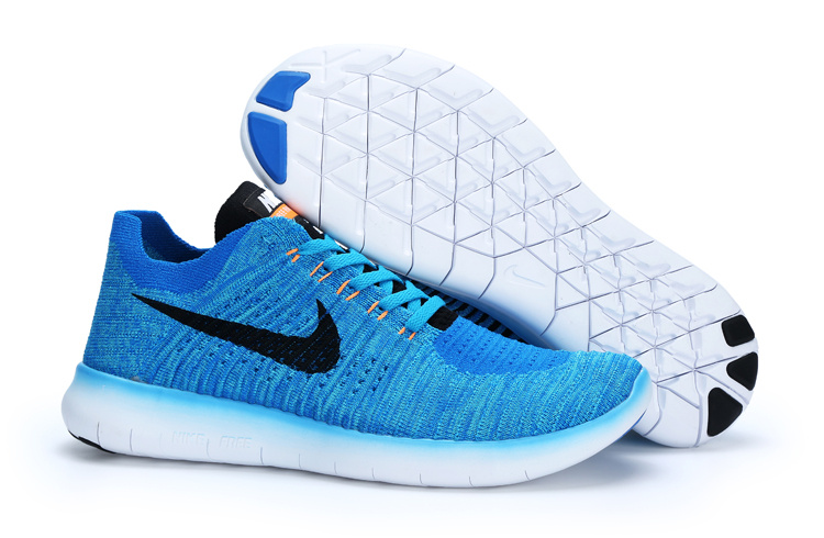 Nike Free Flyknit 5.0 Blue Black Shoes