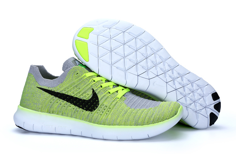 Nike Free Flyknit 5.0 Light Green Black Purple Shoes