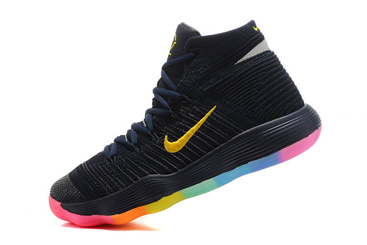 Nike Hyperdunk 2017 Deep Blue Yellow Pink Shoes