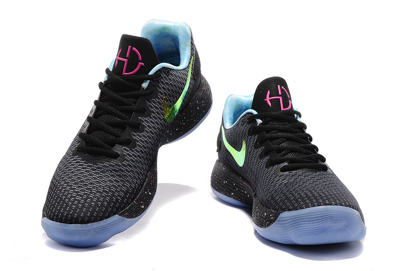 Nike Hyperdunk 2017 EP Low Black Ice Blue Sole Shoes