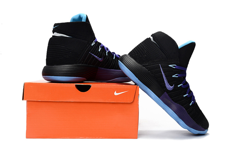 Nike Hyperdunk 2017 Flyknit Black Blue Shoes
