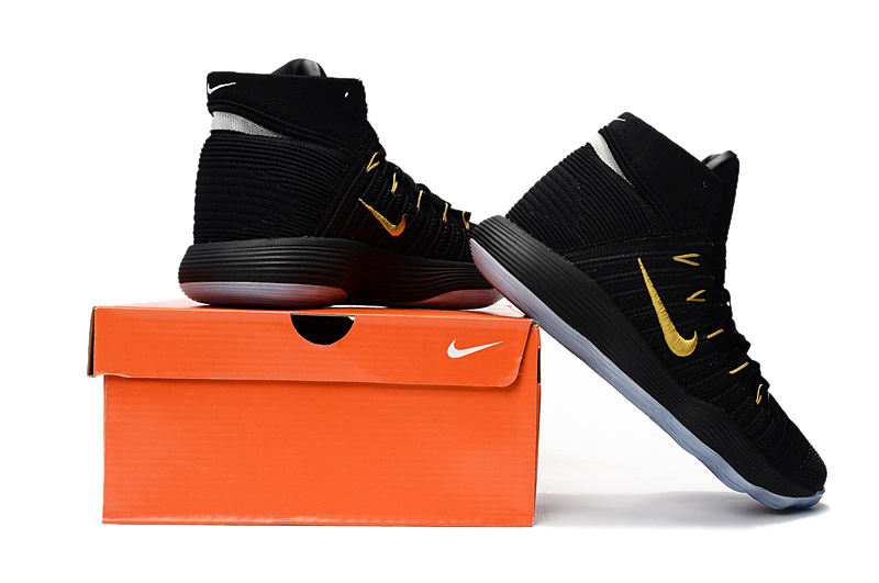 Nike Hyperdunk 2017 Flyknit Black Gold Shoes