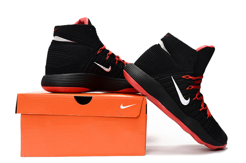 Nike Hyperdunk 2017 Flyknit Black Red Shoes