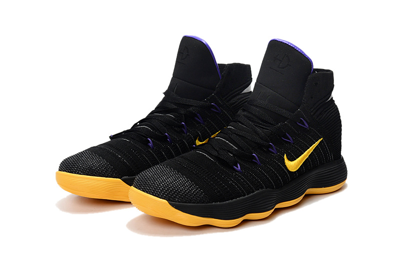 Nike Hyperdunk 2017 Flyknit Black Yellow Shoes