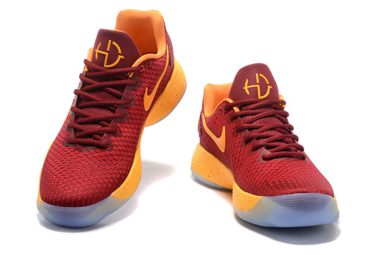Nike Hyperdunk 2017 Wine Red Yellow Shoes