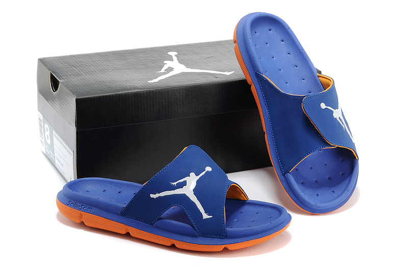 Nike Jordan Massage Hydro Blue Orange White Sandal