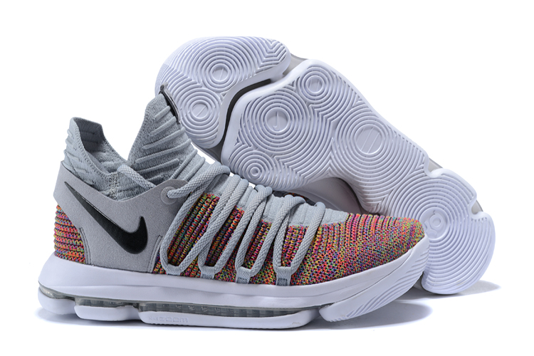 Nike Kevin Durant 10 Grey Rainbow Shoes