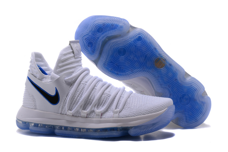 Nike Kevin Durant 10 White Light Blue Shoes