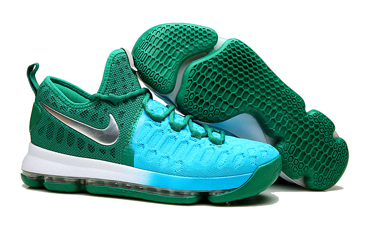 nike kd blue and green