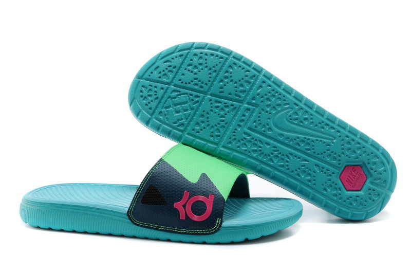 Nike Kevin Durant Hydro Blue Black Green Sandal