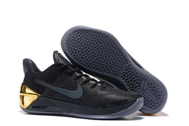 kobe bryant shoes black and gold