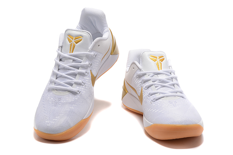 kobe bryant shoes white and gold