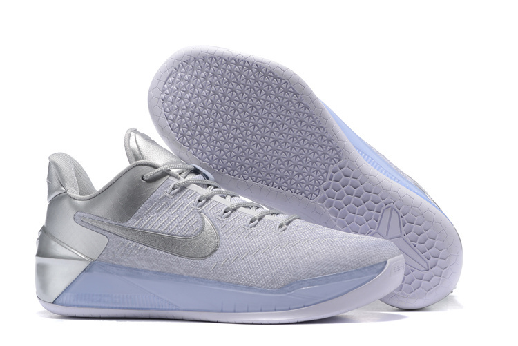 Nike Kobe Bryant 12 A.D White Silver Shoes