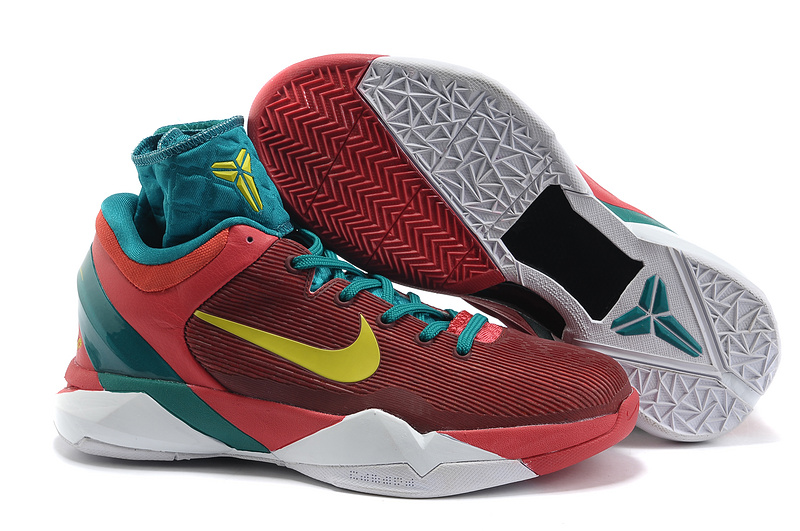 Nike Kobe Bryant 7 All Star Red Blue Yellow White Shoes