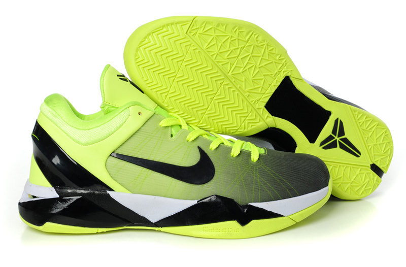 Nike Kobe Bryant 7 Fluorscent Green Black Shoes