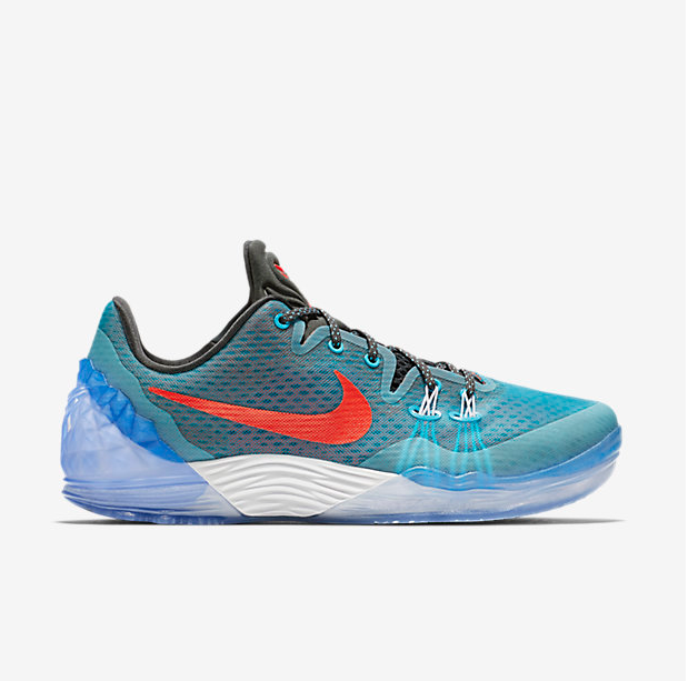 Nike Kobe Bryant Venomenon 5 Grey Blue Red Shoes