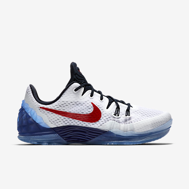 Nike Kobe Bryant Venomenon 5 USA White Red Blue Shoes