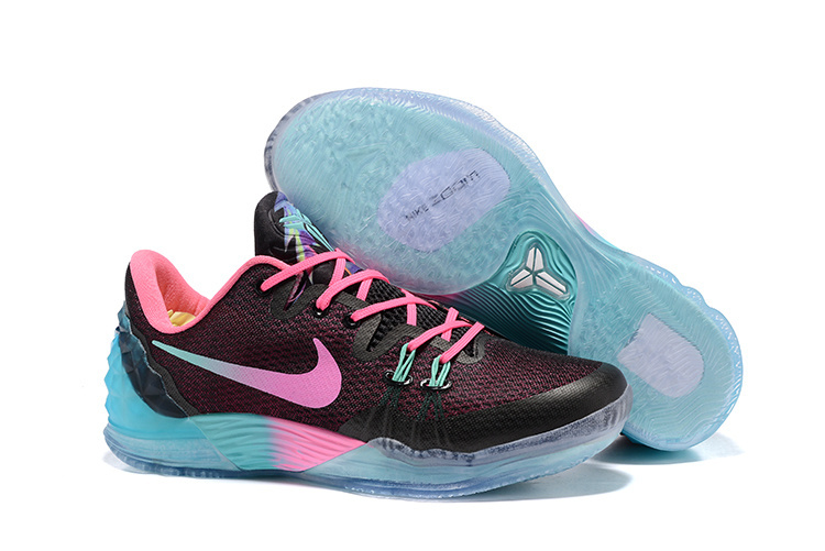 Nike Kobe Bryant Venomenon 5 Wine Red Pink Blue Shoes