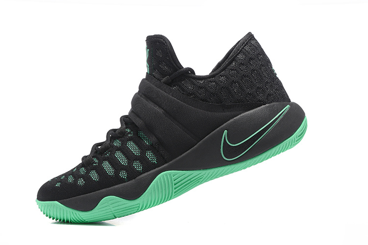 kyrie black and green shoes