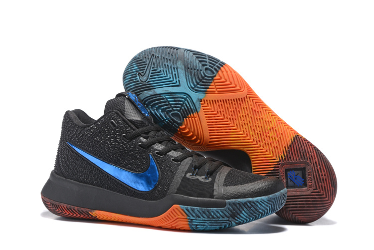 Nike Kyrie 3 Black Blue Orange Shoes