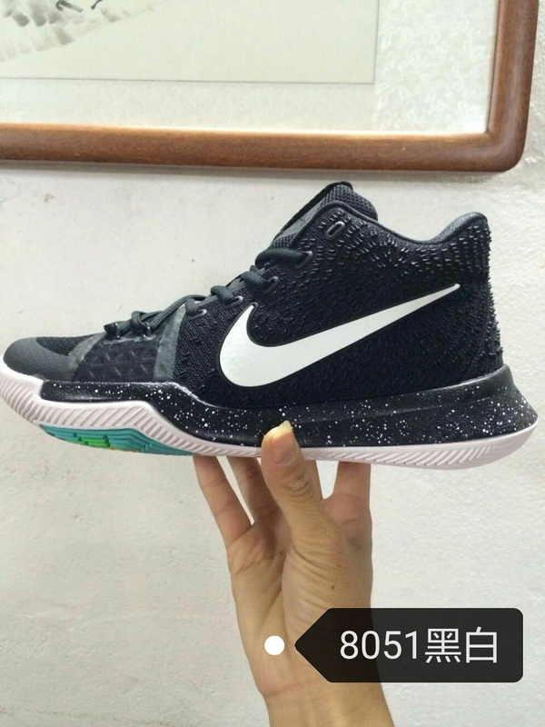 Nike Kyrie 3 Black White Green Shoes