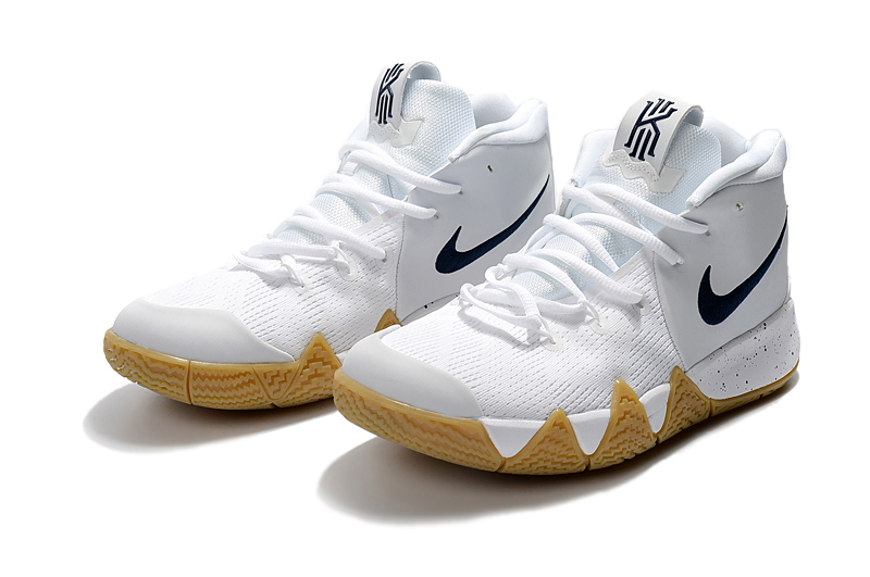 Nike Kyrie 4 White Gum Sole Shoes