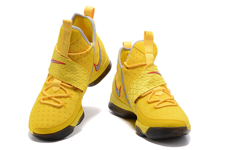 yellow lebron shoes