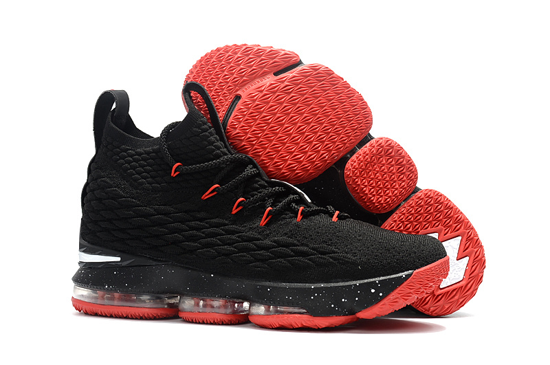 lebron black and red shoes