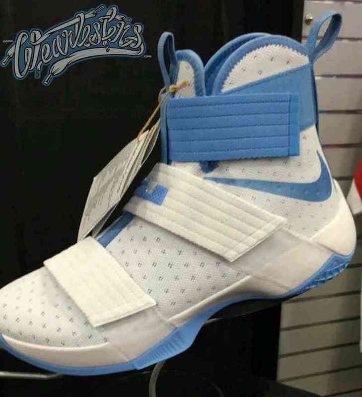 Nike LeBron Soldier 10 White Blue Shoes