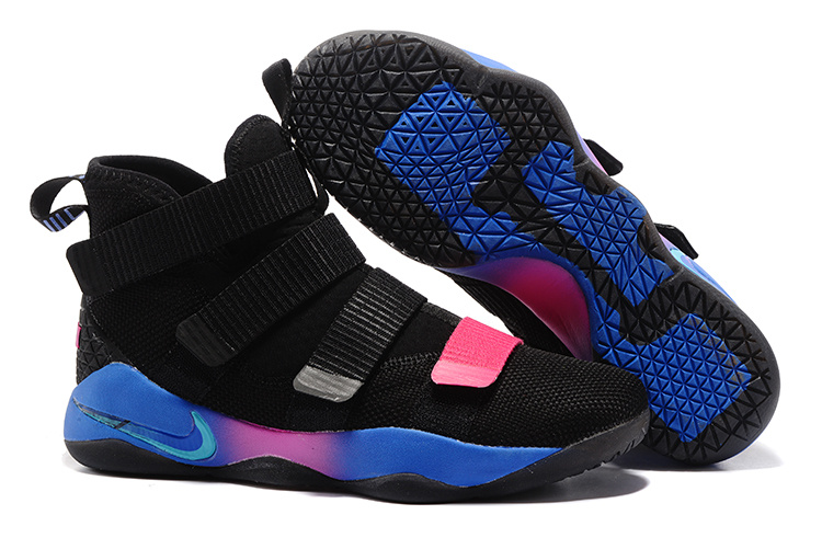 Nike LeBron Soldier 11 Black Blue Shoes