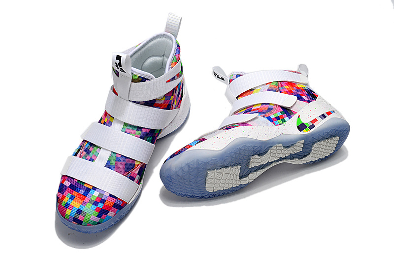 lebron rainbow shoes