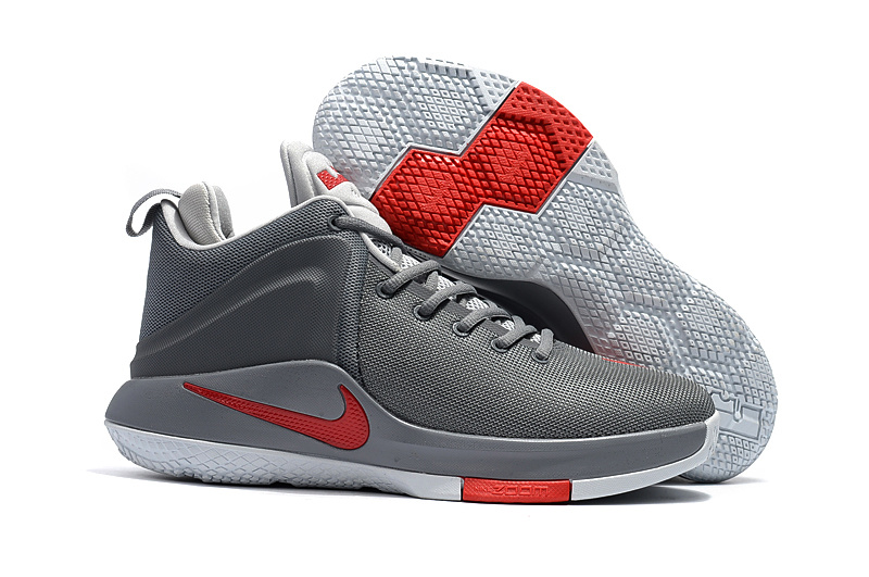 Nike LeBron Witness 1 Cement Grey Red Shoes