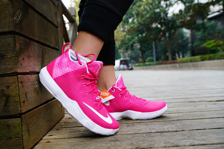 pink and white lebron's
