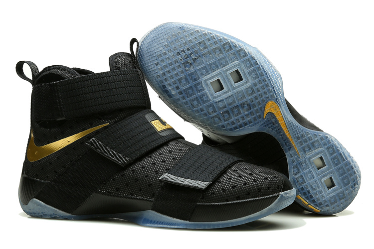 lebron soldier 10 black gold