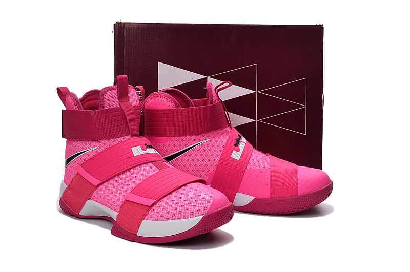 Nike Lebron Soldier 10 Breast Cancer Pink Shoes