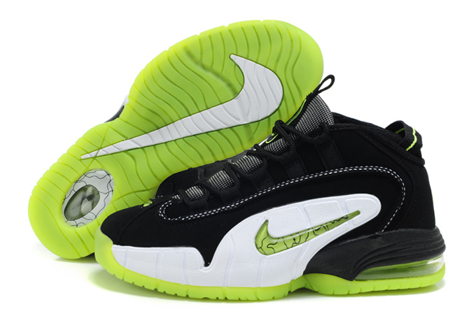 Nike Penny Hardaway 1 Black Green Shoes - Click Image to Close