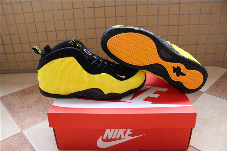 Nike Penny Hardaway Yellow Black Shoes - Click Image to Close