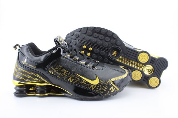 Nike Shox R4 Black Gold