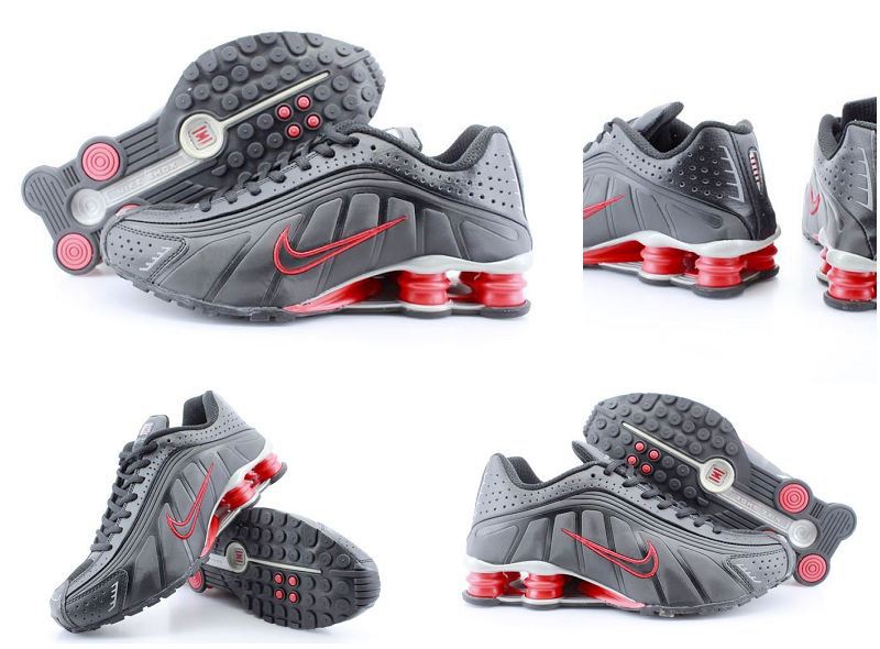 Nike Shox R4 Black Red Shoes