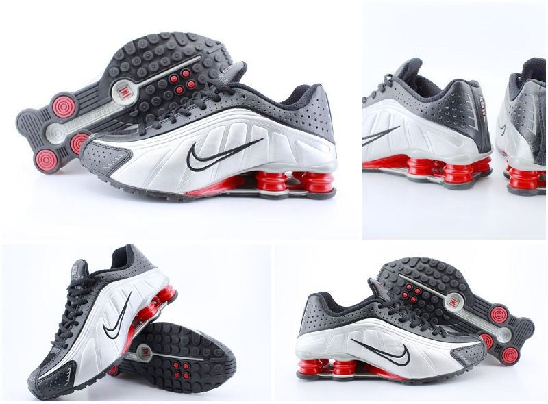 Nike Shox R4 Black White Red