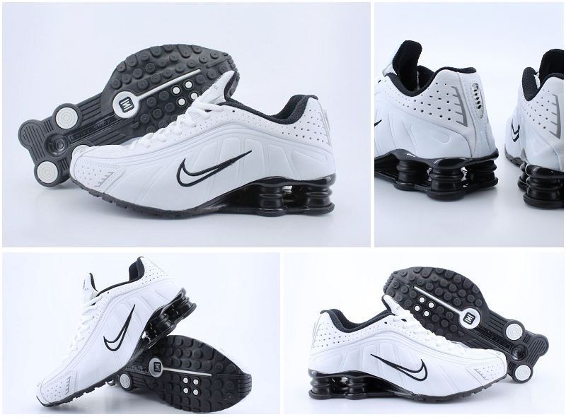 Nike Shox R4 Shoes White Black