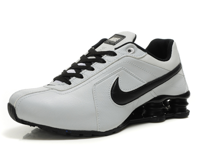 Nike Shox R4 White Black Big Swoosh