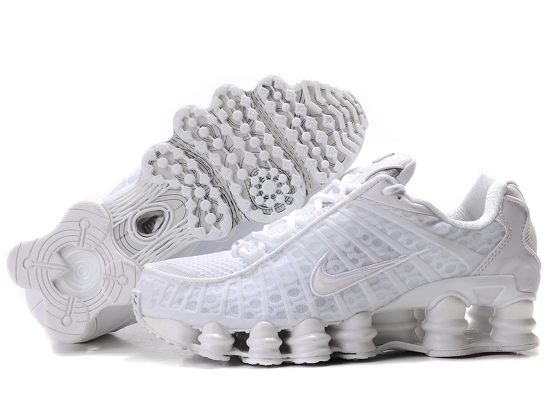 Nike Shox TL1 All White Shoes